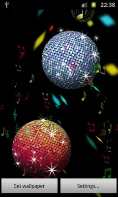 Summer Disco Ball LWP android App screenshot 2